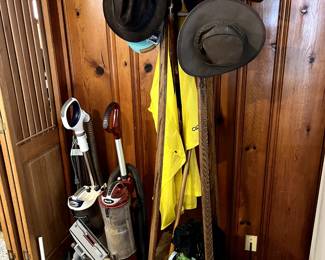 sweepers, hall tree, hats