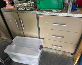 . . . diamond plate cabinets