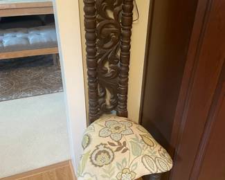 . . . antique ornate chair