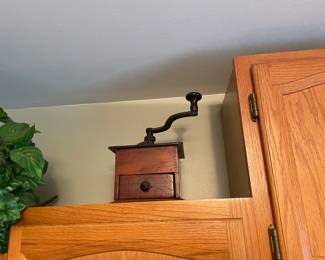 . . . antique coffee grinder