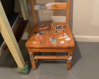. . . antique child's chair