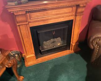 . . .  electric fire place