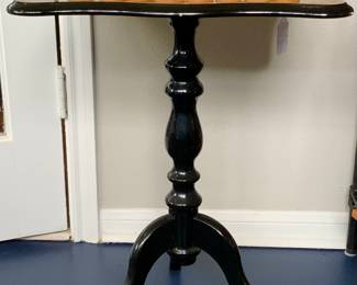 Vintage Italian Chess Table on Tripod Pedestal Base (25”H x 18” D)