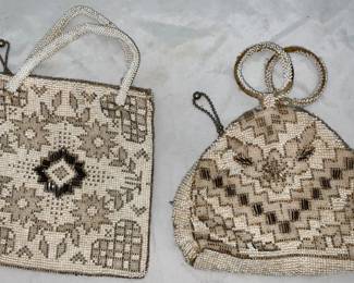 Vintage 1930’s- 1940’s Czechoslovakian Art Deco Beaded Hand Bags