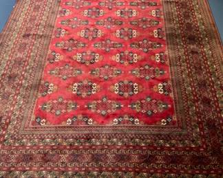 Antique Hand Loomed Red Turkish Kilim Area Rug   (6’6” x 10’2”)
