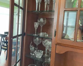 . . . crystal stemware
