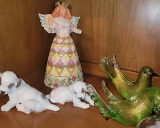 Lladro, Jim Shore and crystal figurines