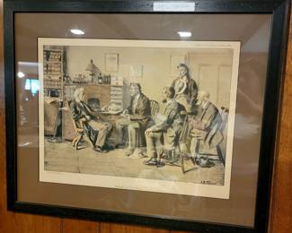 A B Frost Framed print