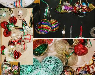 Vintage to newish ornaments