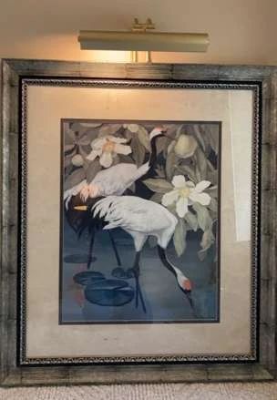 LC134Sacred Cranes Print By Jesse Arms Botke