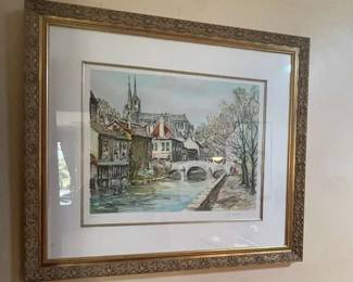 LC172Water Color Print by Floyd Cartier