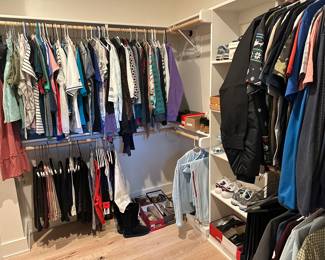 Tons of clothing various sizes men and women