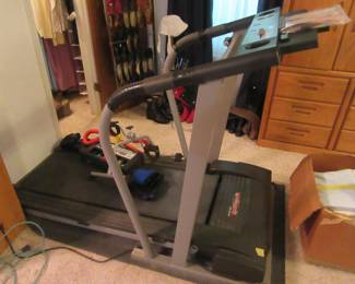 Pro-Form 60 GTS exercise machine works great. Key will be held at cashier.