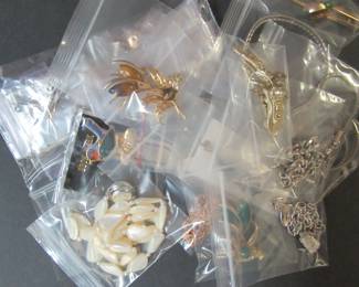 Bagged costume jewelry.