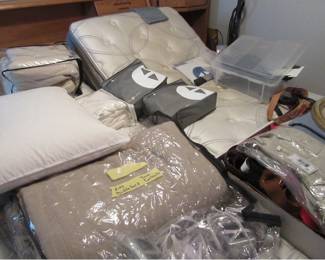 More linens in master bedroom.