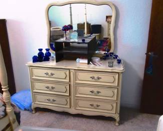 Dresser. tote with 100's of CD's