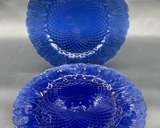 (2) Vintage Royal Saphire by Avon Dinner Plates