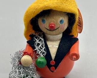 Steinbach Wooden German Ornament Cone Wooden Ball