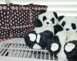 Vera Bradley Tote Bag, Panda Slippers