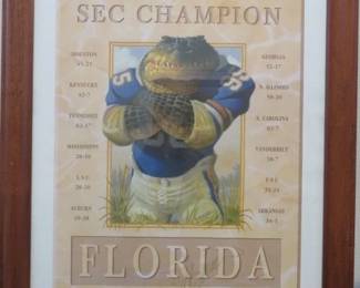 1995 Sec Champion Florida Gators Signed, Michael G. Montgomery