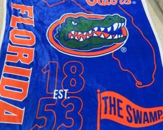  Florida Gator Football Plush Throw Blanket