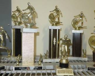 Vintage Surfing, Swimming Trophies 
