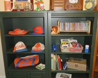 Green Wood Bookshelves