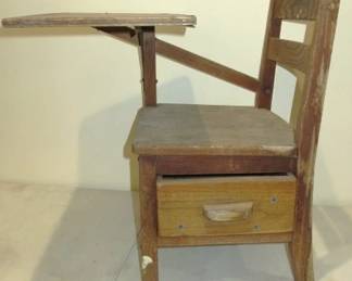 Vintage Child's Oak Desk w/Drawer