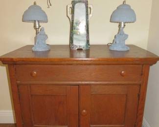 Antique Walnut Washstand/Cabinet