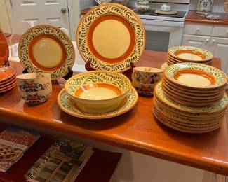 Pier 1 "Umbrina" plates and bowls