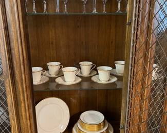 Lenox "Eternal" china and crystal—8 place settings
