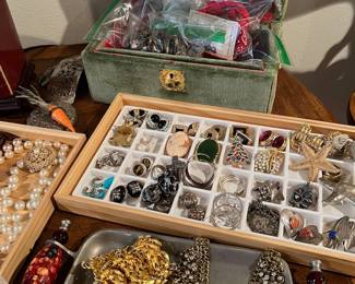 various costume jewelry