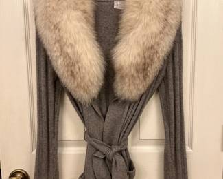 fur lined cashmere sweater