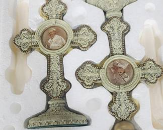 Pope candleholders
