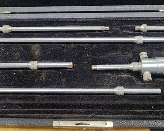 Rare Vintage Starrett Co Depth Inside Micrometer Gauge