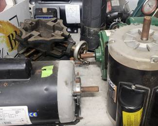 Century AC motor, Dayton Farm Duty motor, Smith & Jones 3 HP 3450 motor, Smith & Jones 3 HP motor