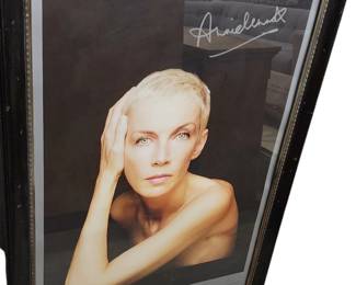 Framed Annie Lennox Autographed poster