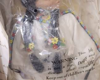 Native American inspired porcelain doll