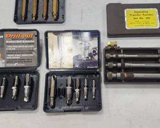 Alden & Craftsman Drill Out kit, Kelly Tool Expanding Punch Transfer Set No 300