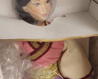 Asian inspired porcelain doll