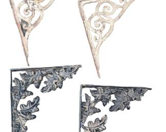 Wrought Iron bracket shelving