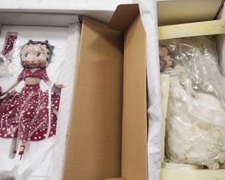 Porcelain Betty and Shirley Temple dolls