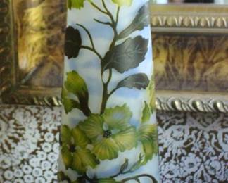 Emile Galle Tall Floral Vase