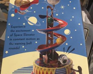 SPACE ELEVATOR TIN WIND UP TOY SCHYLLING COLLECTOR SERIES