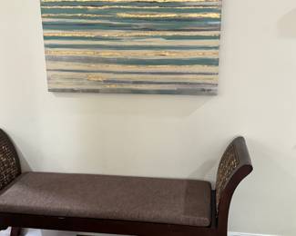 *Vintage Style Bench 
*Paul Smith Canvas Art 