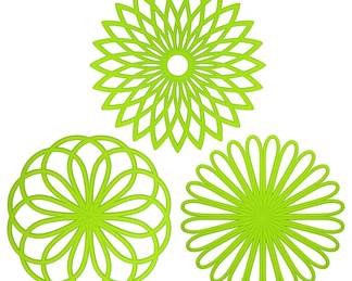 Set of 3 silicone trivet/hot pad
