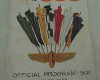 1958 Indianapolis 500 program