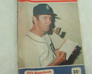1973 Detroit Tigers scorebook
