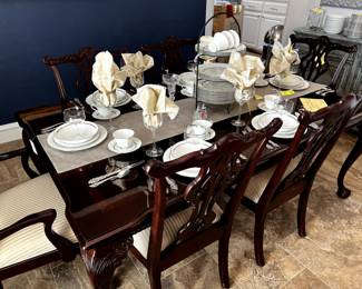 Formal dining and serving sets
