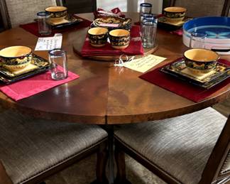 Dining Set with 4  gorgeous upholstered chairs